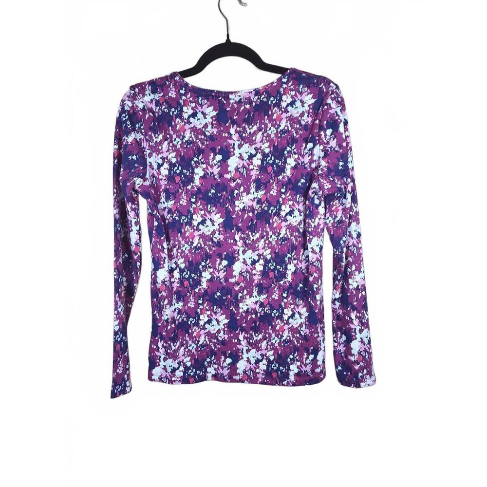 STYLE CO WOMENS PRINTED LONG-SLEEVE KN TINA PINK S - Picture 4 of 4